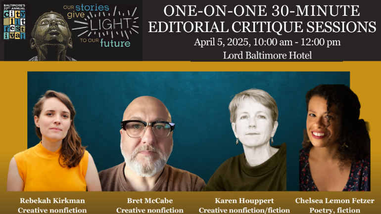 CityLit Festival presents One-on-One 30-Minute Editorial Critique Sessions